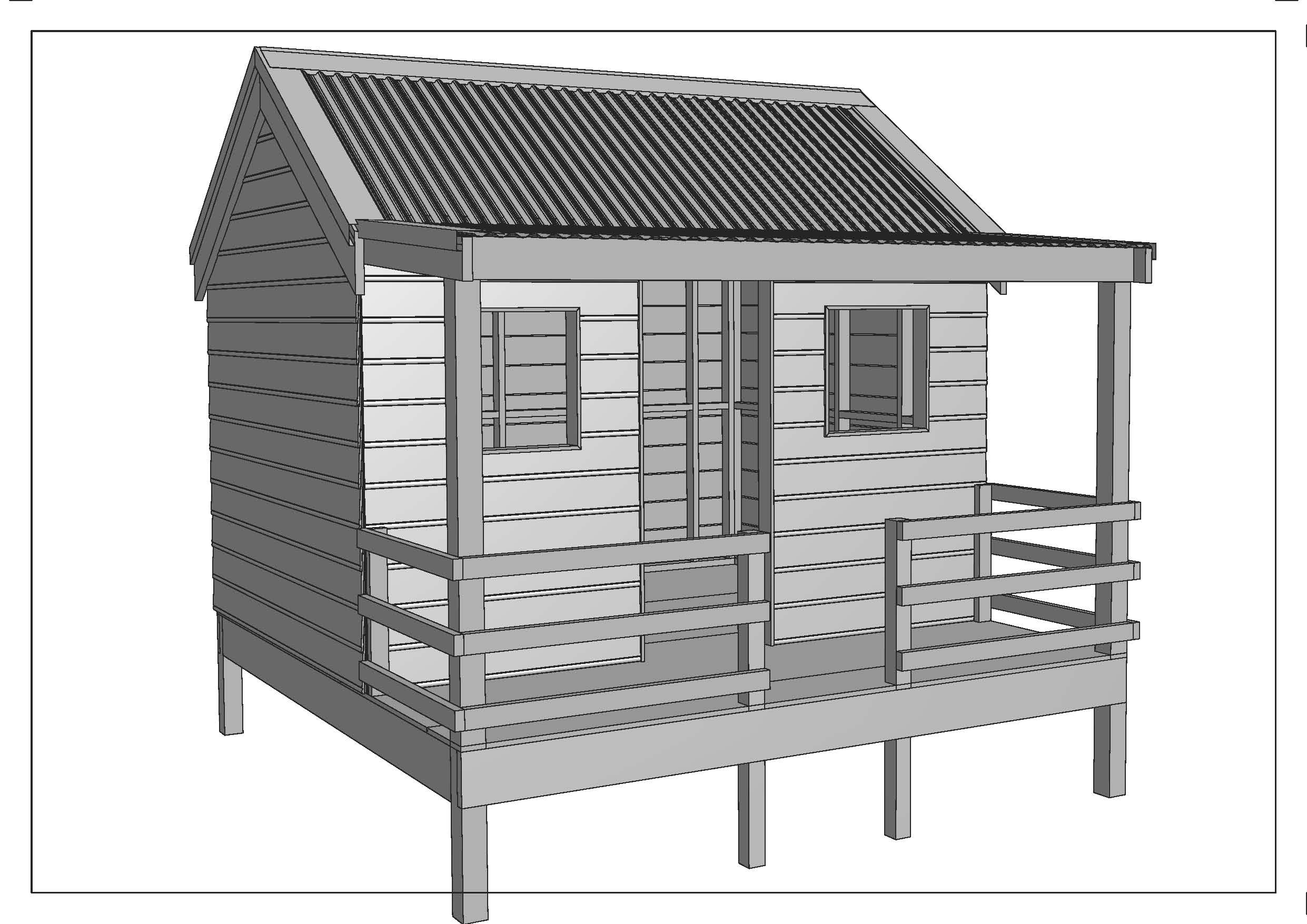 CUBBY HOUSE PLAY HOUSE Great Aussie Outback Style Building 